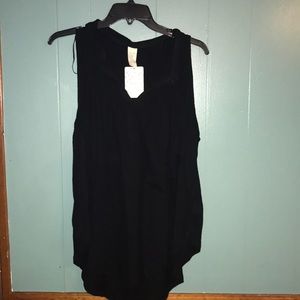 NWT Free People black sleeveless shirt
